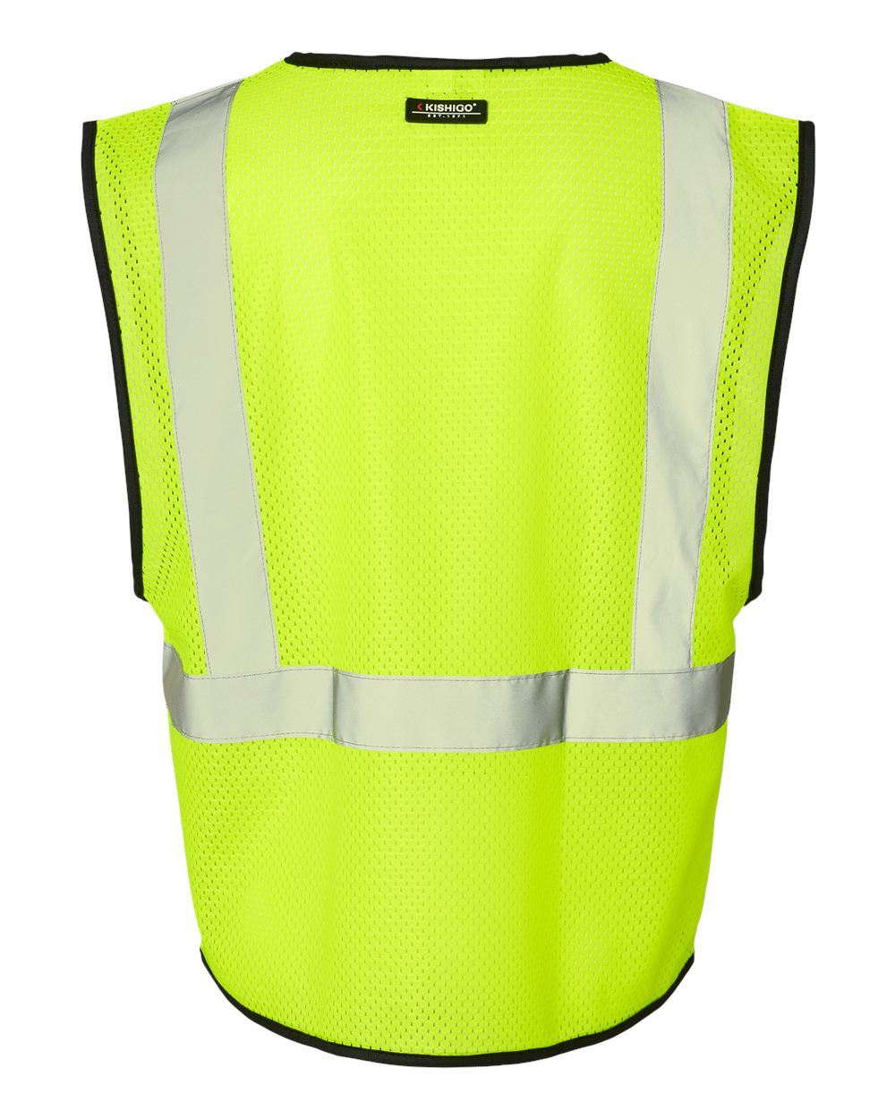 Kishigo - Hook-and-Loop Mesh Vest - 1571-1572 Custom w/ Solid or Reflective Print