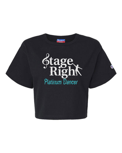 Stage Right Platinum Bella + Canvas Women’s Flowy Crop Tee 8882