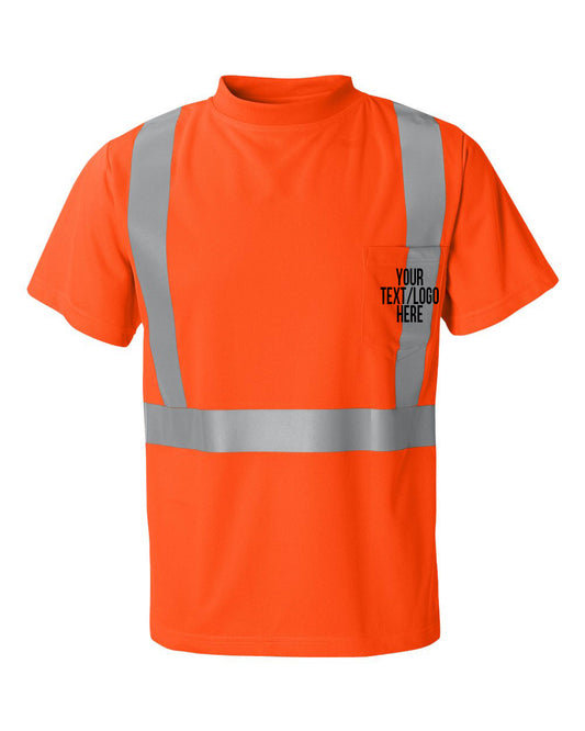 Kishigo - High-Performance Microfiber T-Shirt - 9110-9111 Custom w/ Solid or Reflective Print