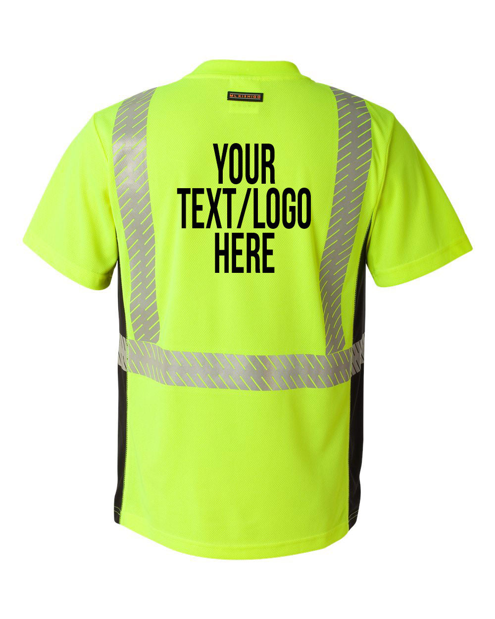 Kishigo - Premium Black Series® Breathable Tape Class 2 T-Shirt - 9114-9115 Custom w/ Solid or Reflective Print