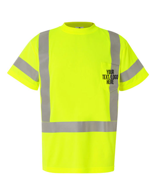 Kishigo - Class 3 T-Shirt - 9118-9119 Custom w/ Solid or Reflective Print