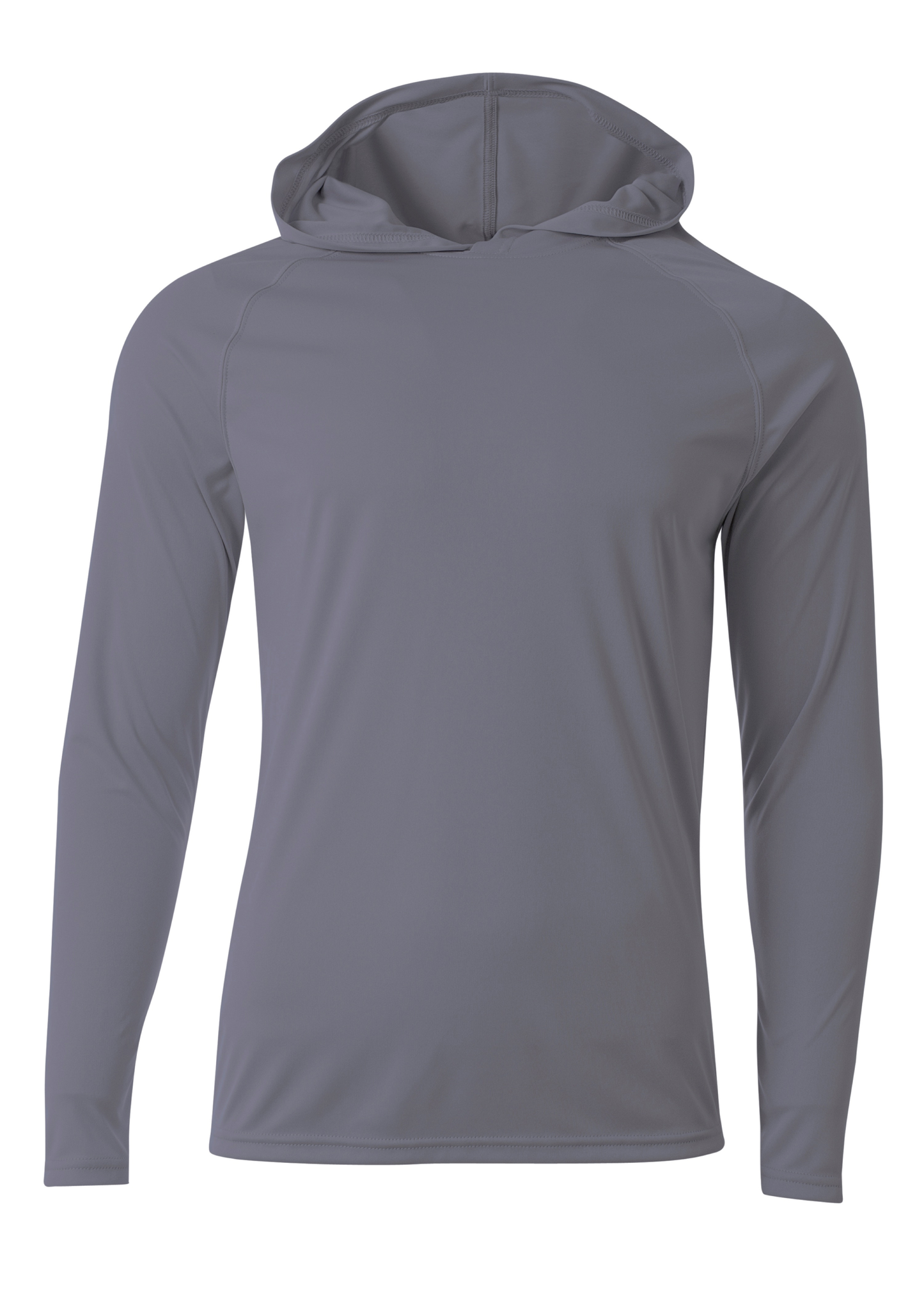 A4 Cooling Performance Long Sleeve Hooded Tee 44+ UPF - N3409