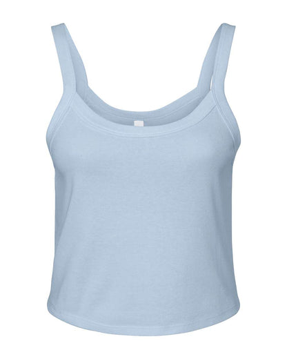 BELLA + CANVAS Women's Micro Rib Spaghetti Strap Tank 1012 Personalized