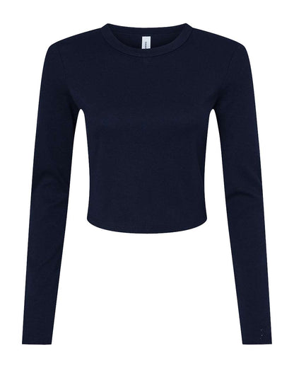 Customized BELLA + CANVAS - Women's Micro Rib Long Sleeve Baby Tee - 1501