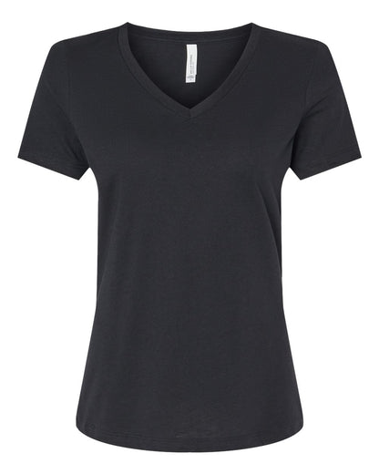 Customized BELLA + CANVAS - Women's Relaxed Heather CVC V-Neck Tee - 6405CVC