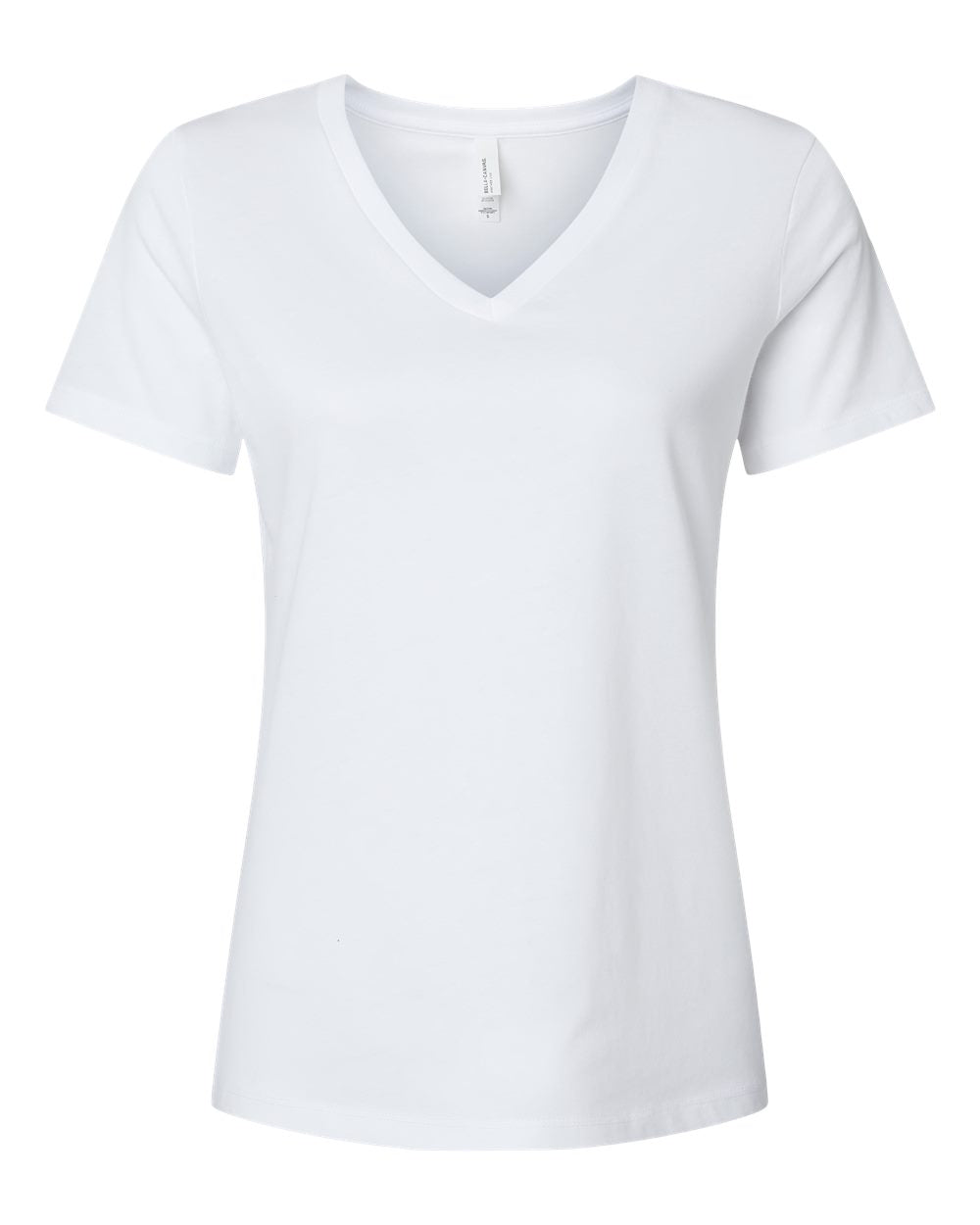 Customized BELLA + CANVAS - Women's Relaxed Heather CVC V-Neck Tee - 6405CVC