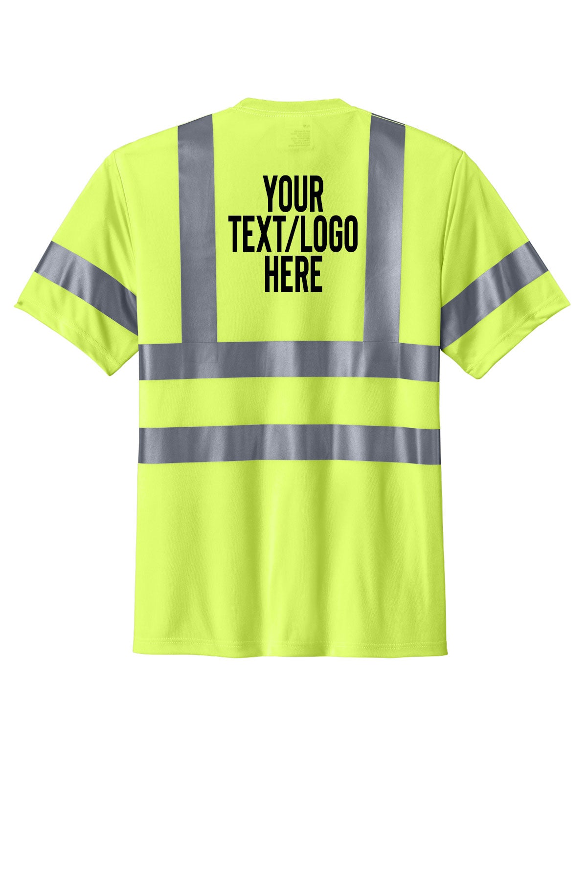 CS408 CornerStone® - ANSI 107 Class 3 Short Sleeve Snag-Resistant Reflective T-Shirt Custom w/ Solid or Reflective Print