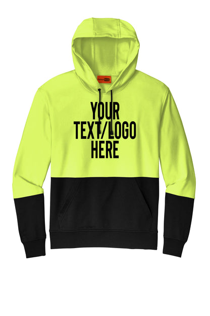 CSF01 CornerStone® Enhanced Visibility Fleece Pullover Hoodie Custom w/ Solid or Reflective Print