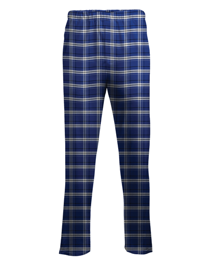 Boxercraft Unisex Flannel Pants Royal Blue Caring Flannel Pants with Custom Text