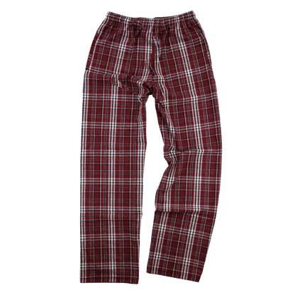 Boxercraft Unisex Flannel Pants Garnet Flannel Pants with Custom Text