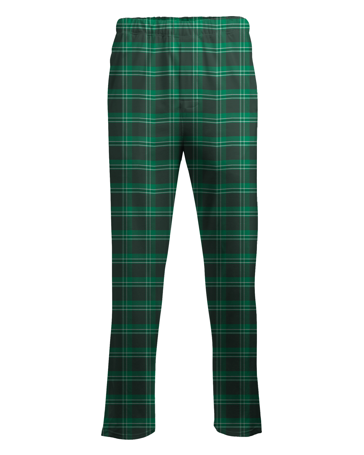 Boxercraft Unisex Flannel Pants Light and Dark Green Flannel Pants with Custom Text