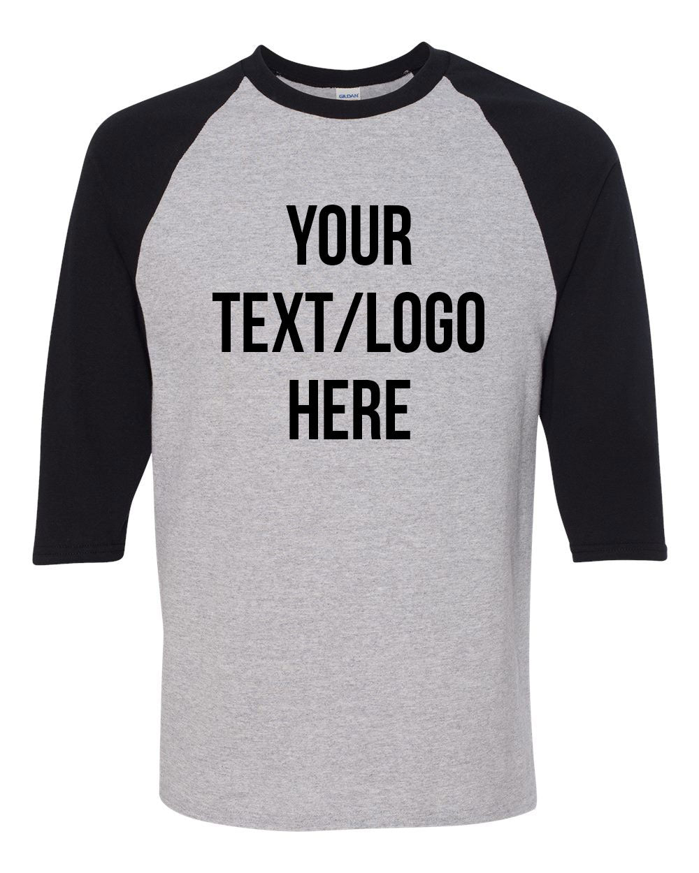 Gildan Heavy Cotton® Raglan Three-Quarter Sleeve T-Shirt 5700 Customized