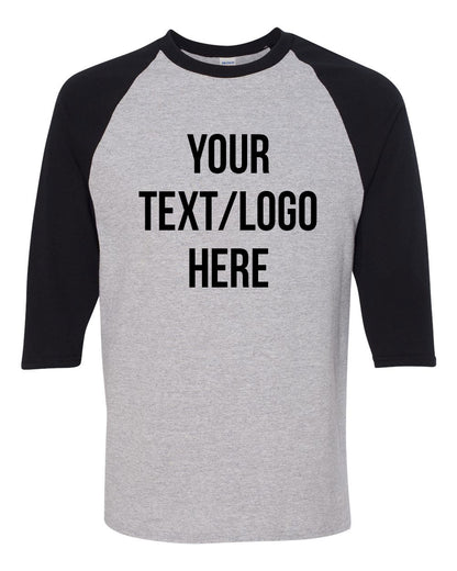 Gildan Heavy Cotton® Raglan Three-Quarter Sleeve T-Shirt 5700 Customized