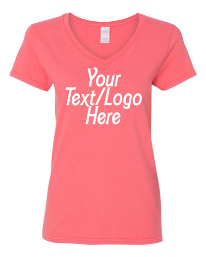 Gildan Heavy Cotton™ Women’s V-Neck T-Shirt - 5V00L
