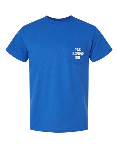 Gildan DryBlend Pocket T-Shirt 8300 Customized