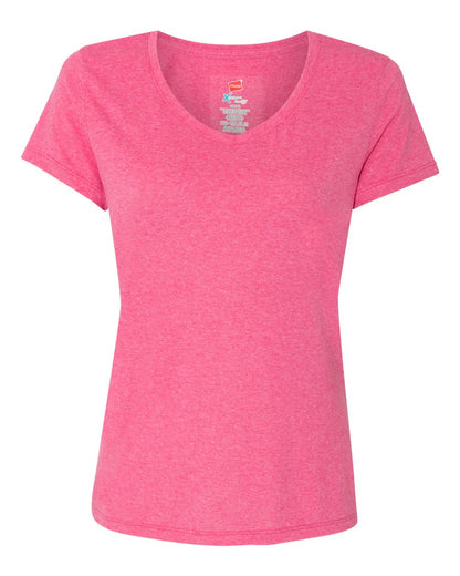Hanes - Perfect-T Women’s Triblend V-Neck T-Shirt 40+ UPF - 42VT
