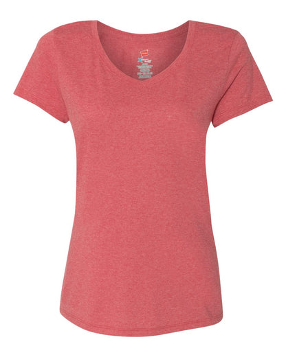 Hanes - Perfect-T Women’s Triblend V-Neck T-Shirt 40+ UPF - 42VT