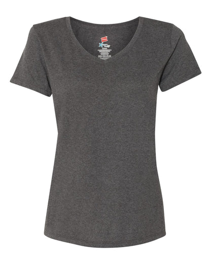 Hanes - Perfect-T Women’s Triblend V-Neck T-Shirt 40+ UPF - 42VT