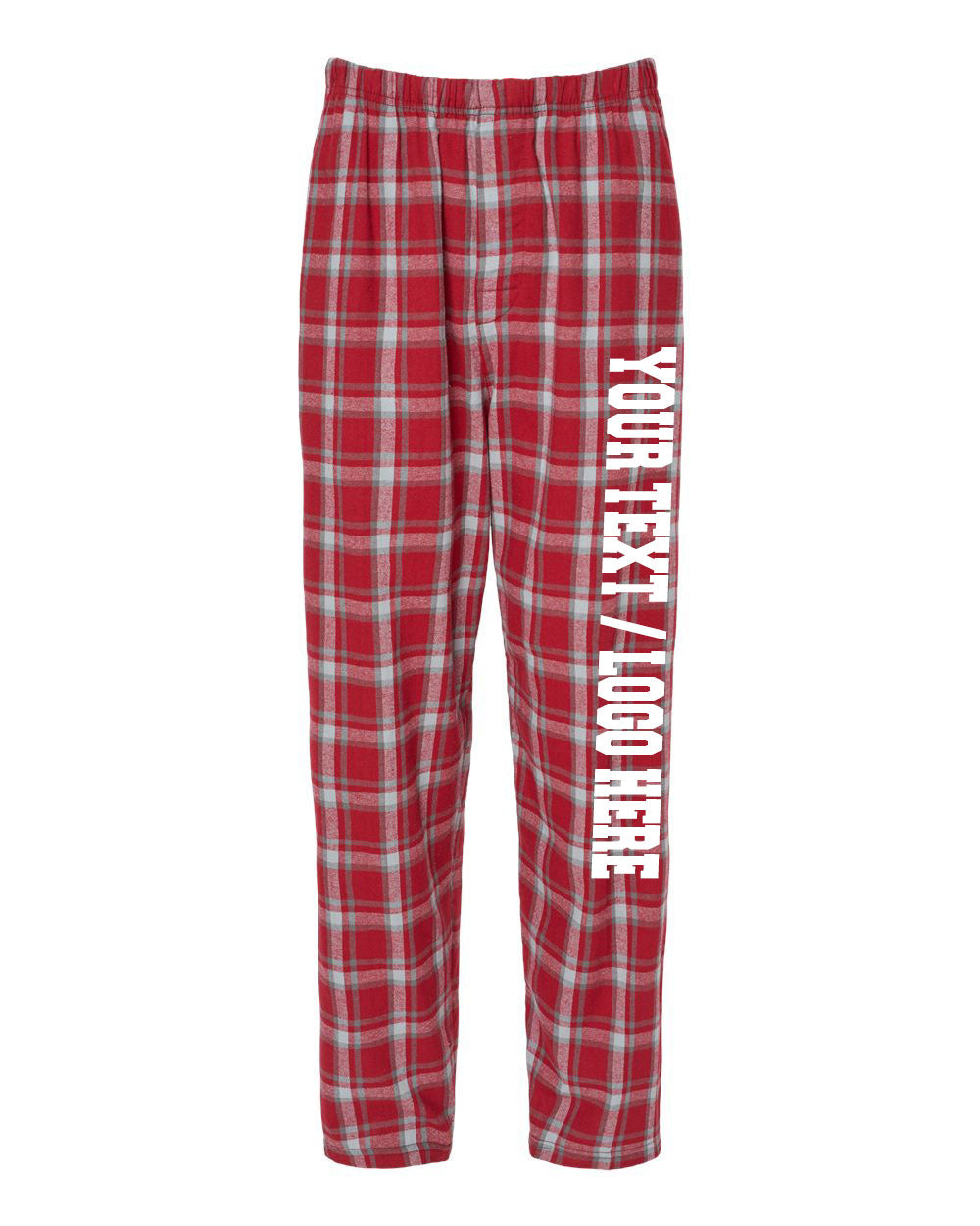 Boxercraft Unisex Flannel Pants Heritage Garnet Flannel Pants with Custom Text