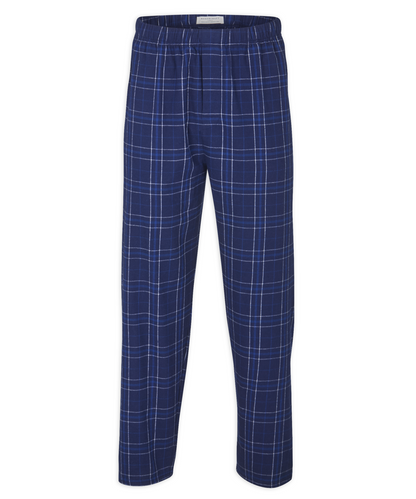 Boxercraft Unisex Flannel Pants Navy Field Day Flannel Pants with Custom Text