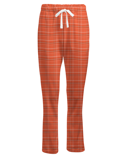 Boxercraft Ladies Henley Flannel Pants Orange Caring Flannel Pants with Custom Text/Logo