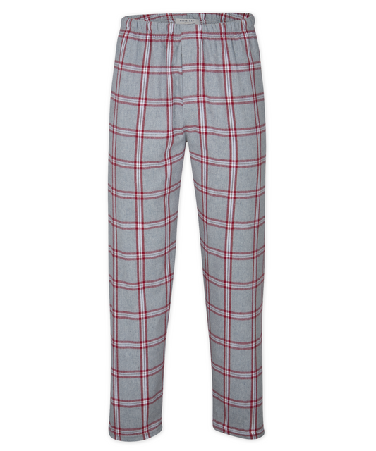 Boxercraft Unisex Flannel Pants Oxford and Red Flannel Pants with Custom Text