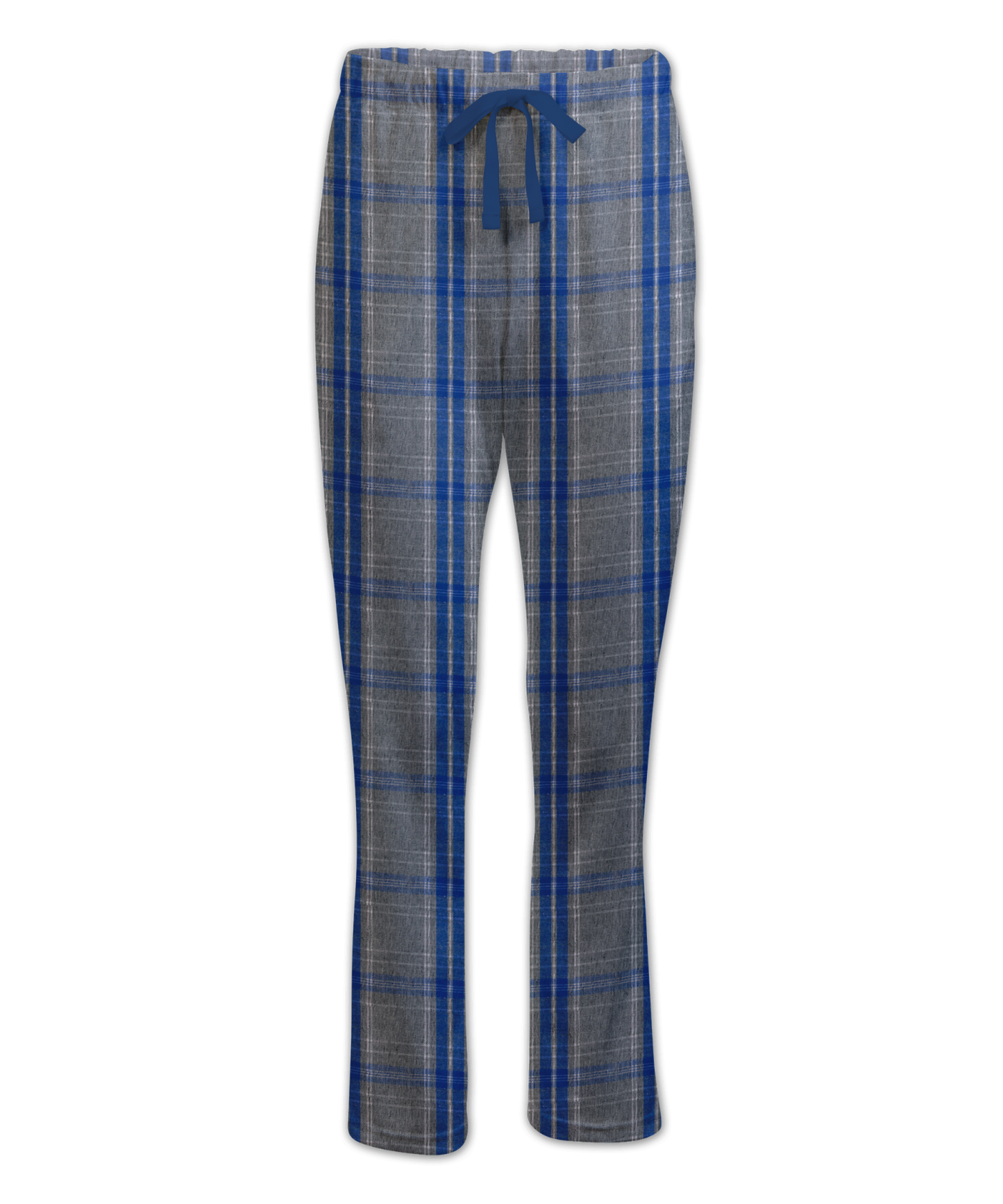 Boxercraft Ladies Haley Flannel Pants Oxford Grey and Royal Color Pants with Custom Text
