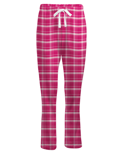 Boxercraft Ladies Henley Flannel Pants Pink Caring Flannel Pants with Custom Text/Logo