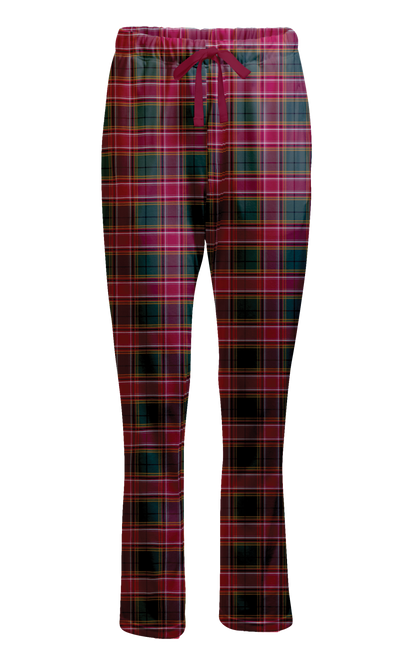 Boxercraft Ladies Haley Flannel Pants Poinsettia Color Pants with Custom Text