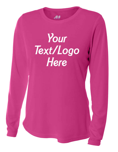 A4 - Women's Cooling Performance Long Sleeve T-Shirt 44+UPF  - NW3002