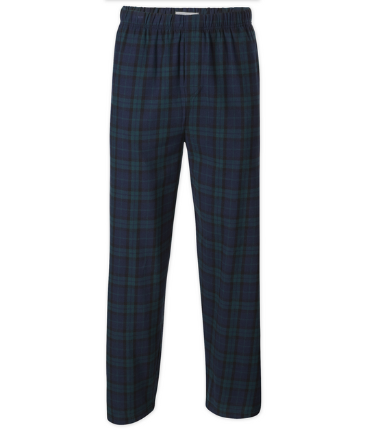 Boxercraft Unisex and Youth Flannel Pants Scottish Tartan Flannel Pants with Custom Text