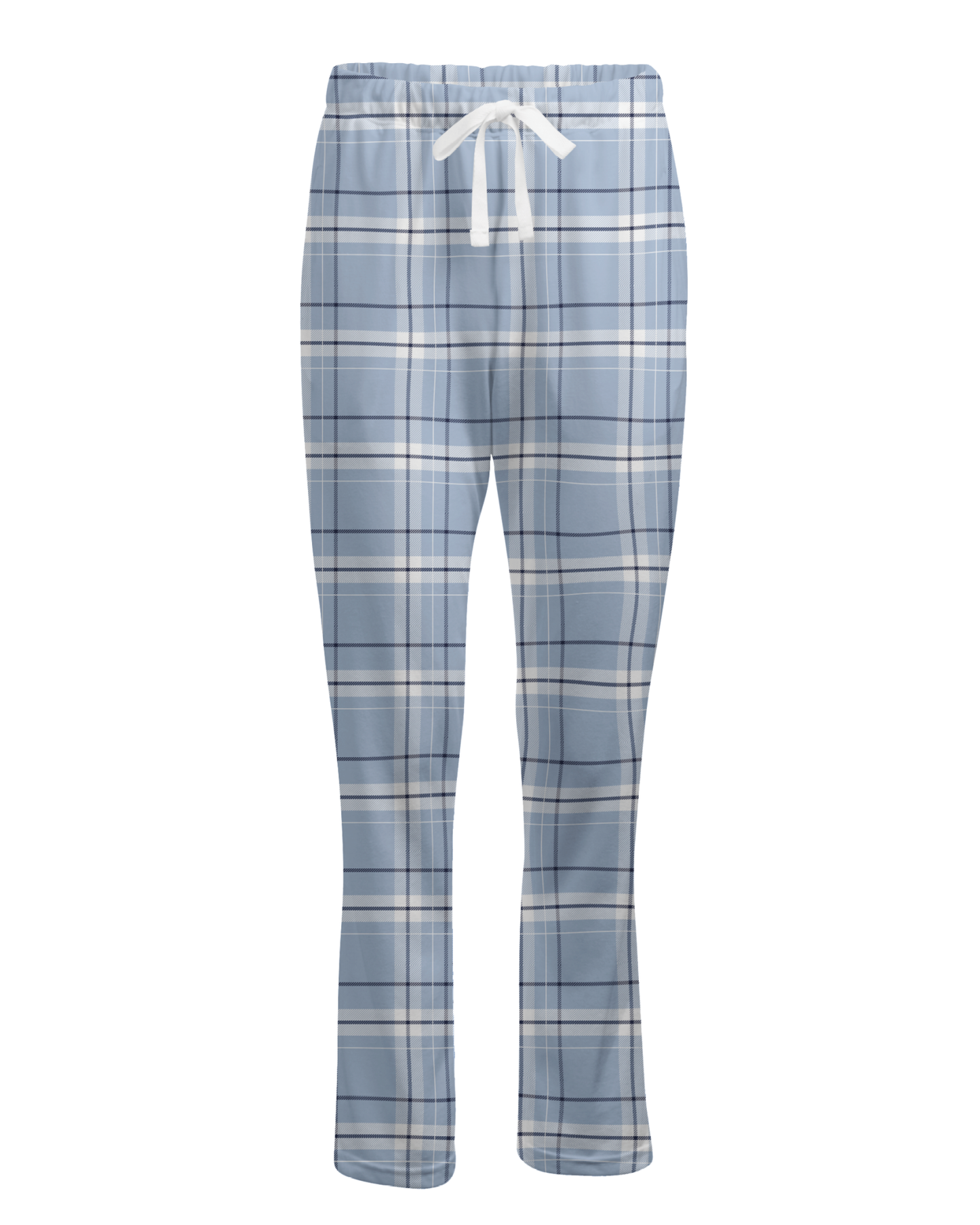 Boxercraft Ladies Henley Flannel Pants Sky Blue Flannel Pants with Custom Text/Logo