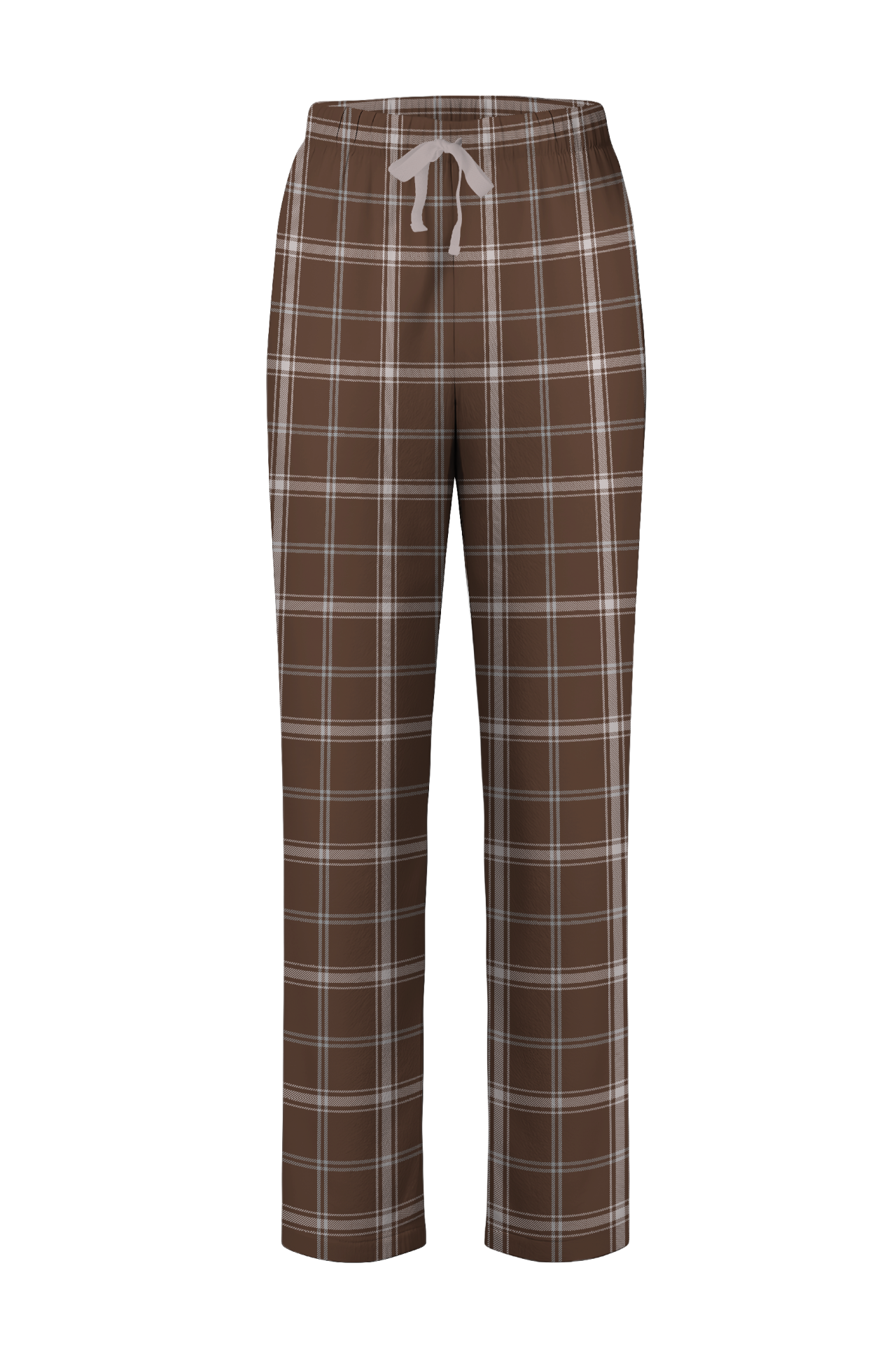 Boxercraft Ladies Haley Flannel Pants Brown Color Pants with Custom Text