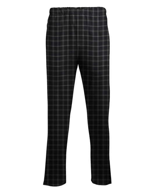 Boxercraft Unisex Flannel Pants Varsity Black Flannel Pants with Custom Text