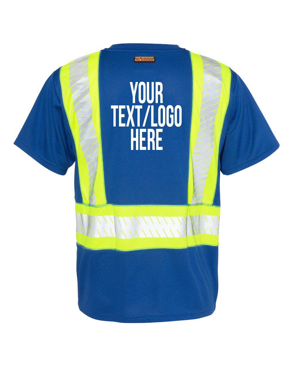 Kishigo - EV Series® Enhanced Visibility Contrast Pocket T-Shirt - B200-204 Custom w/ Solid or Reflective Print