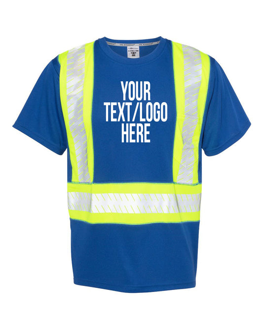 Kishigo - EV Series® Enhanced Visibility Contrast Pocket T-Shirt - B200-204 Custom w/ Solid or Reflective Print