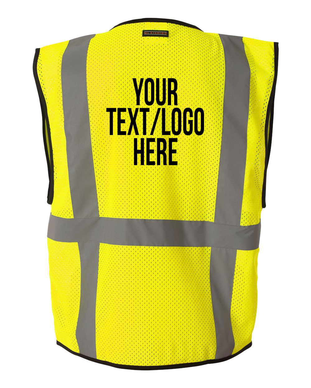 Kishigo - Economy Mesh 6-Pocket Vest - 1191-1192 Custom w/ Solid or Reflective Print