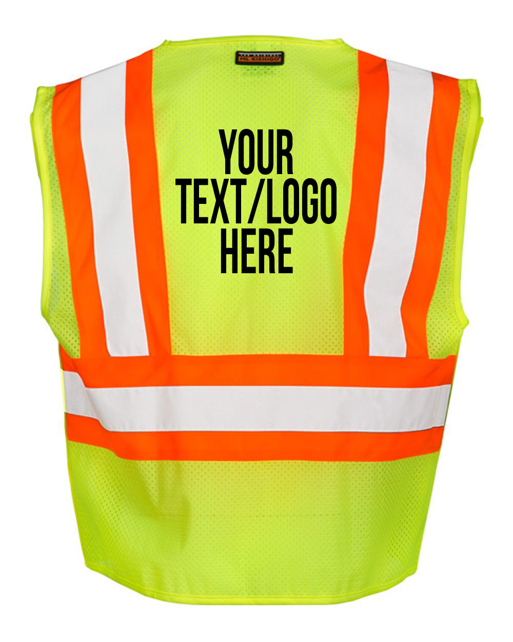 Kishigo - Contrasting Mesh Breakaway Vest - 1174-1176 Custom w/ Solid or Reflective Print