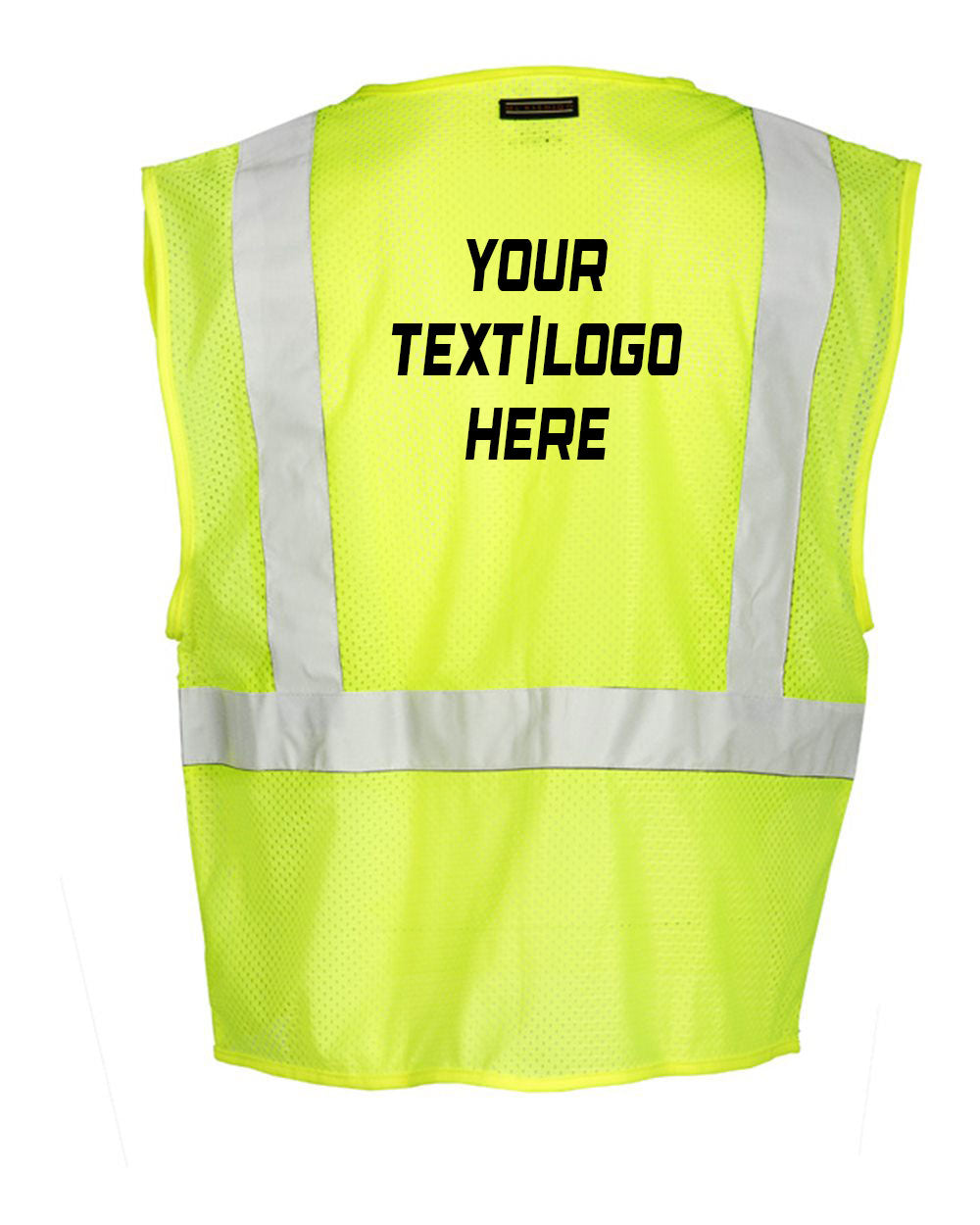 Kishigo Self Extinguishing Mesh Vest FM419-420 Custom w/ Regular or Reflective Print