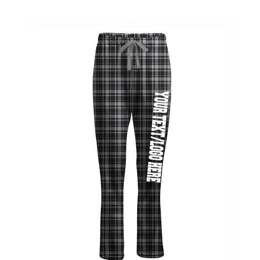 Boxercraft Ladies Henley Flannel Pants Black Jordan Flannel Pants w/ Custom Text/Logo
