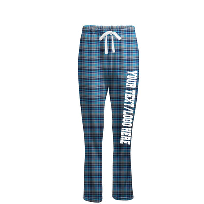 Boxercraft Ladies Henley Flannel Pants Blue Harmony Flannel Pants with Custom Text/Logo