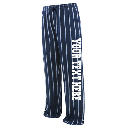 Pennant Baseline Adult and Youth Unisex Flannel Pants Navy and White Flannel Pants
