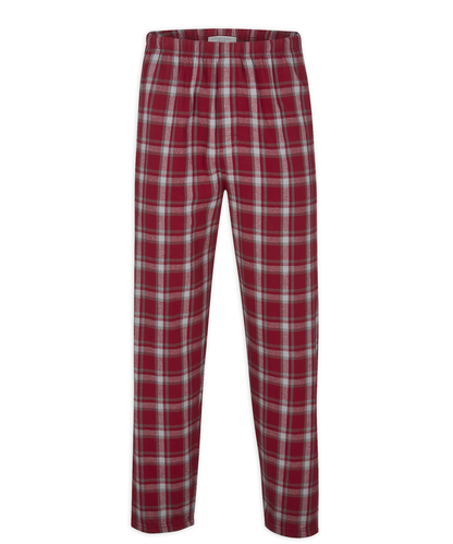 Boxercraft Unisex Flannel Pants Heritage Garnet Flannel Pants with Custom Text