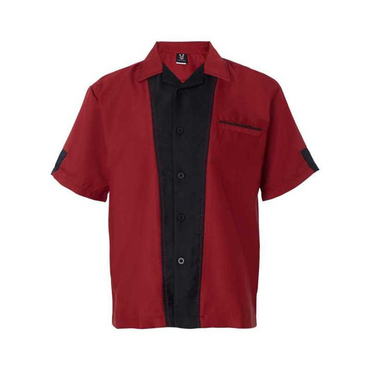 Hilton HP2245 Bowling Shirt Cranbery Custom Text or Design