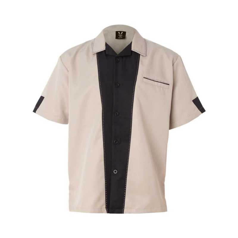 Hilton HP2245 Bowling Shirt Khaki Custom Text or Design