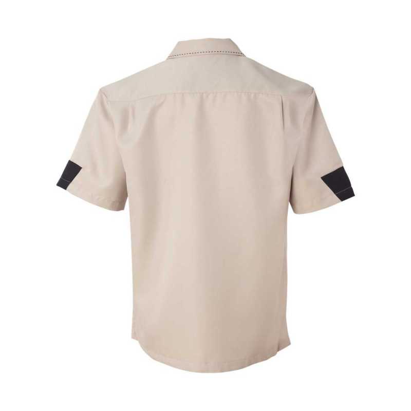 Hilton HP2245 Bowling Shirt Khaki Custom Text or Design