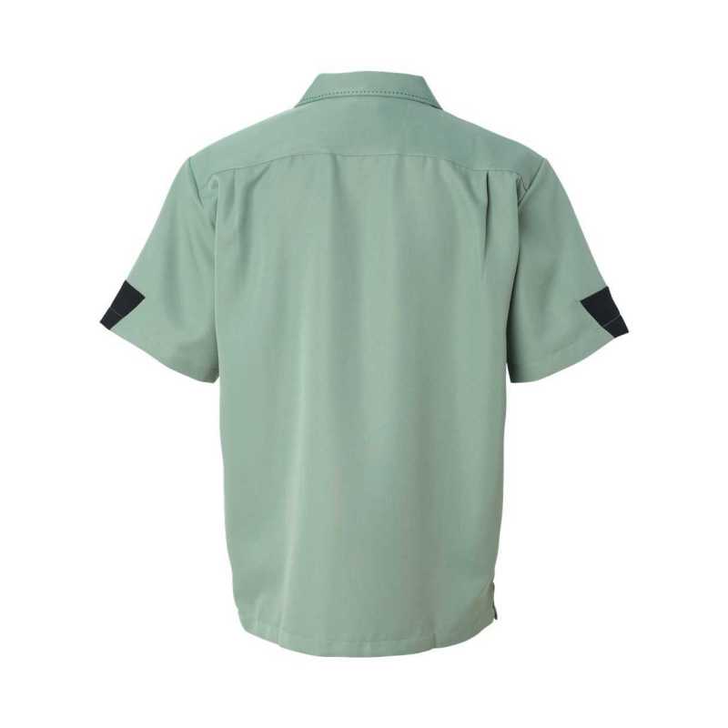 Hilton HP2245 Bowling Shirt Moss Green Custom Text or Design