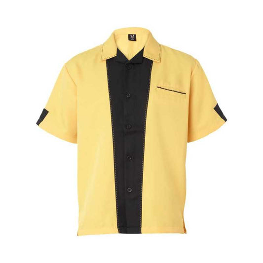 Hilton HP2245 Bowling Shirt Yellow Custom Text or Design
