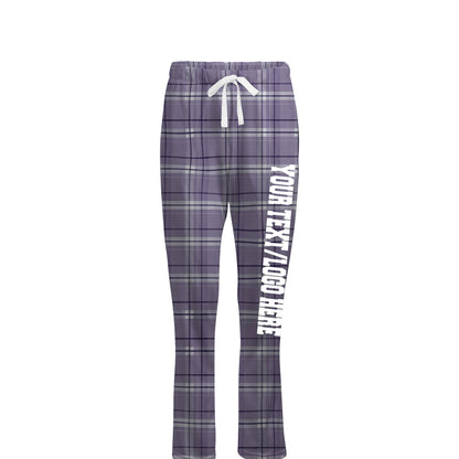 Boxercraft Ladies Henley Flannel Pants Lavender Caring Flannel Pants with Custom Text
