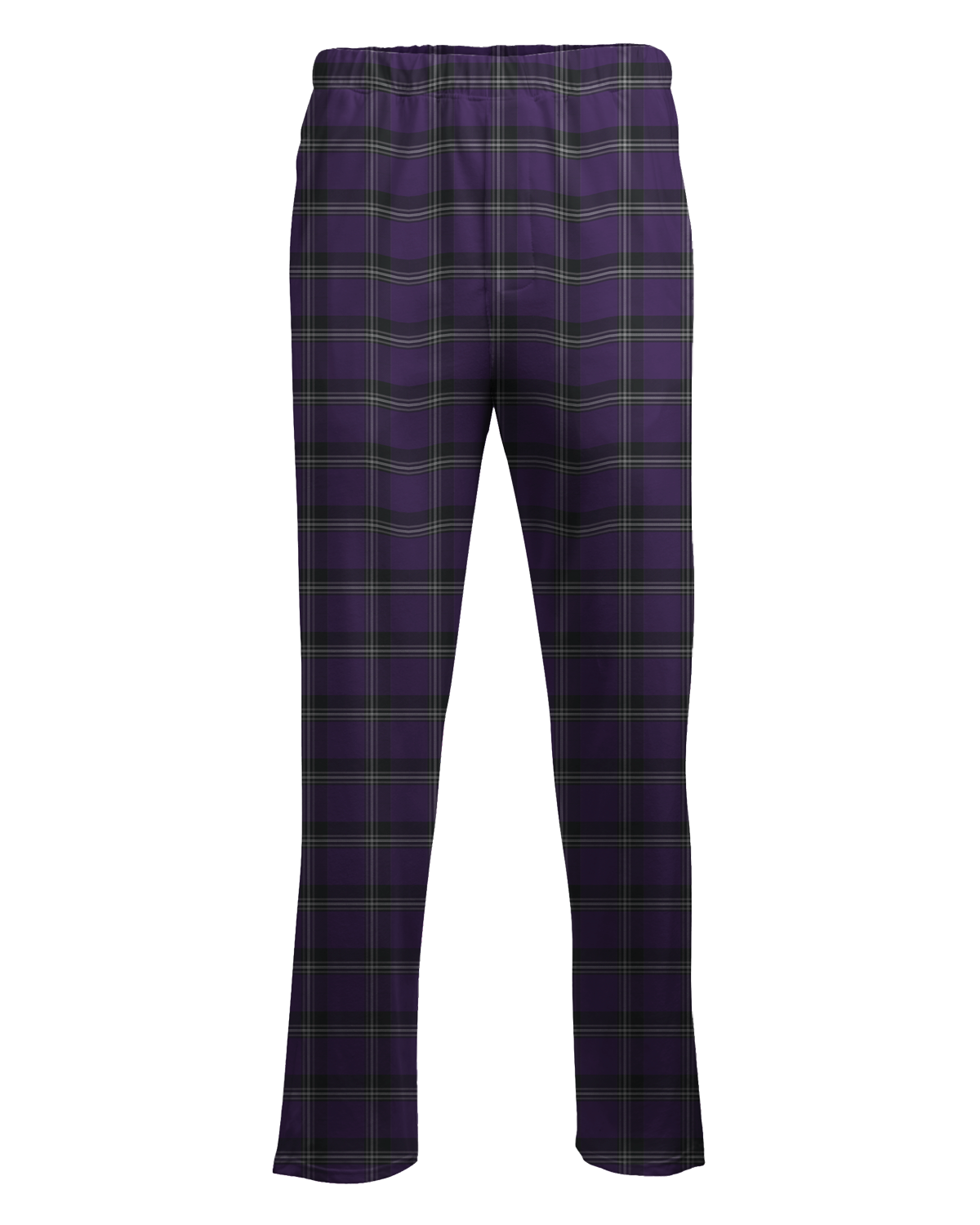 Boxercraft Unisex Flannel Pants Purple Flannel Pants with Custom Text